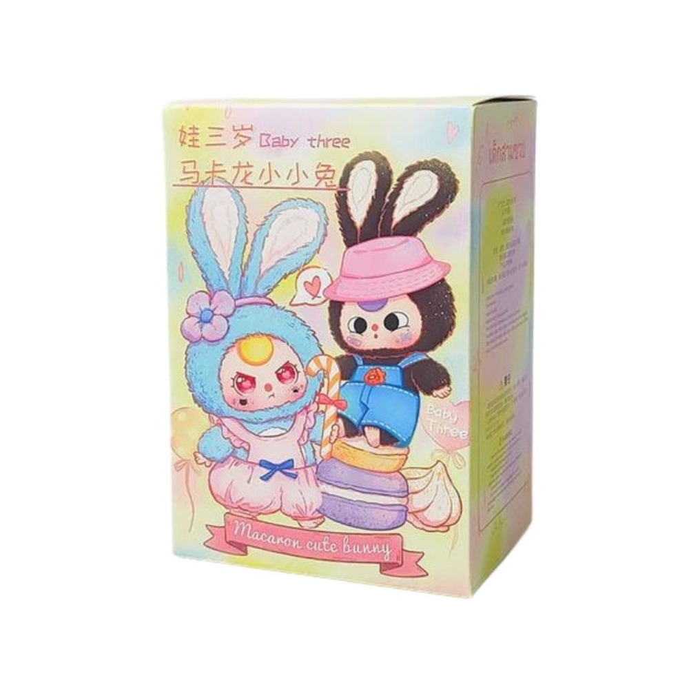 Baby Three Macaron Cute Bunny Blind Box Plush Bag Clip New Sealed Kawaii Charm
